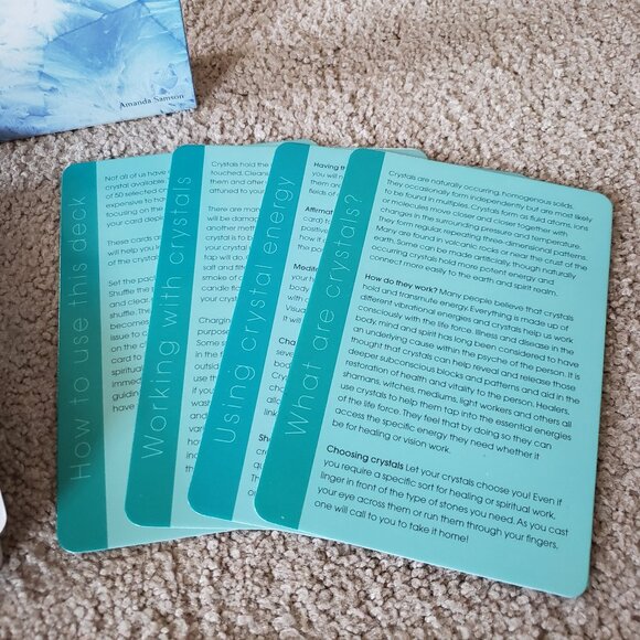 The Crystal Deck by Amanda Samson oracle cards mind & body - Picture 3 of 8